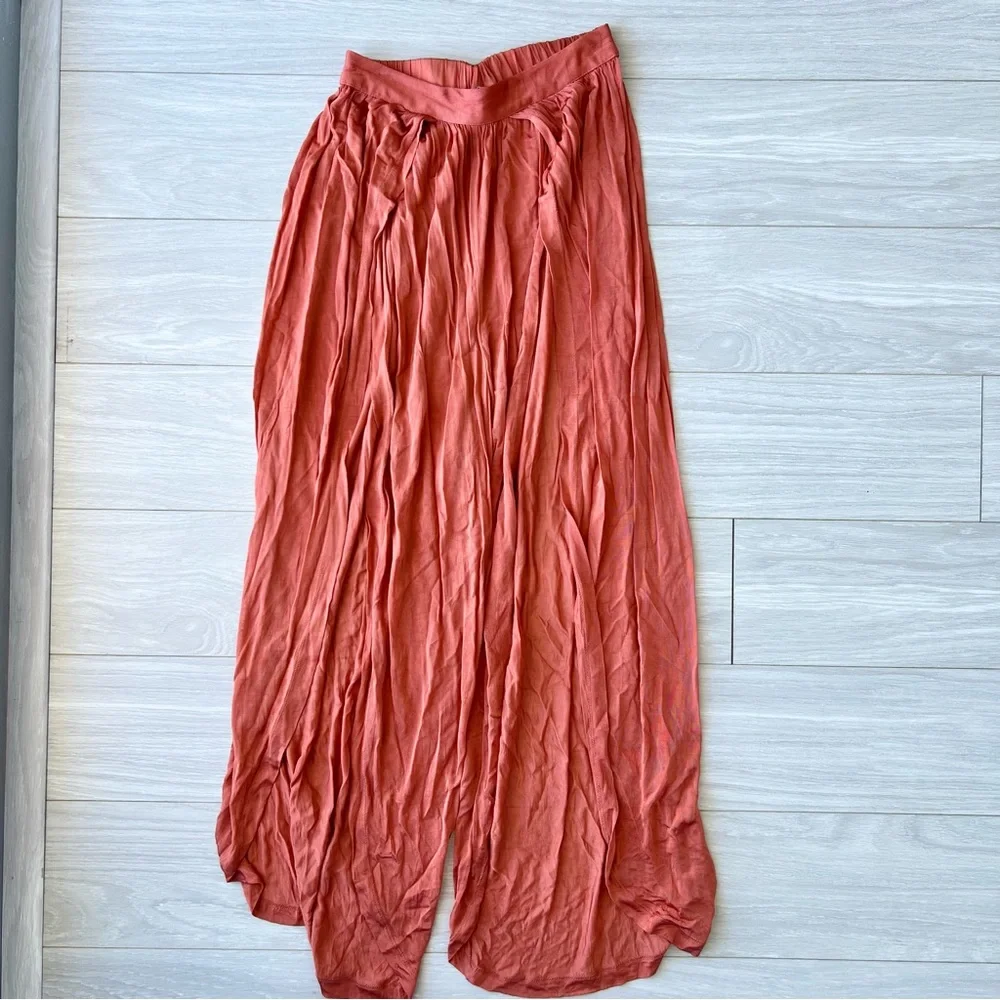 ASOS Slinky Beach Bra Top and Split Leg Slit Pant Matching Coord Set